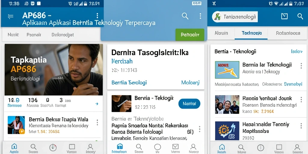 Tampilan antarmuka aplikasi AP686 yang modern dan fungsional.