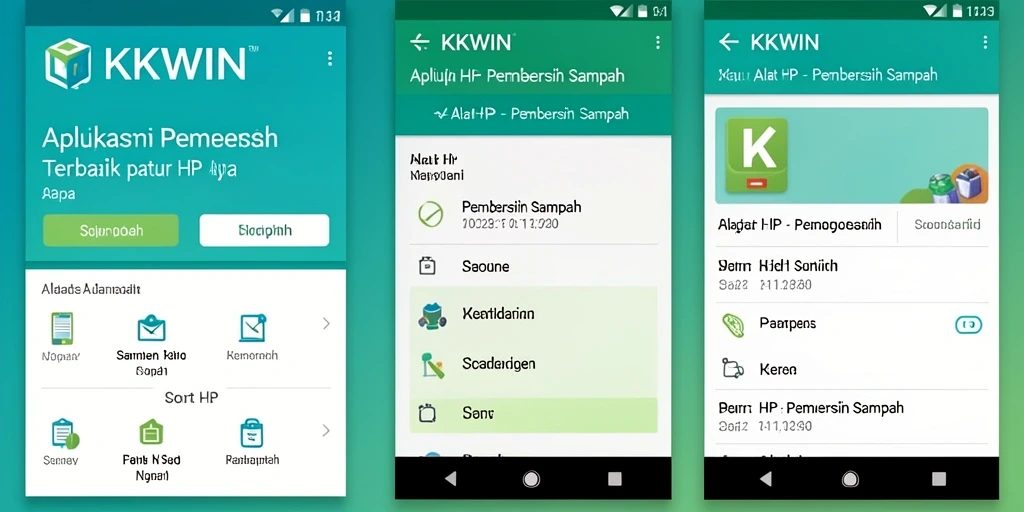 Antarmuka pengguna KKWIN yang sederhana dan fungsional.