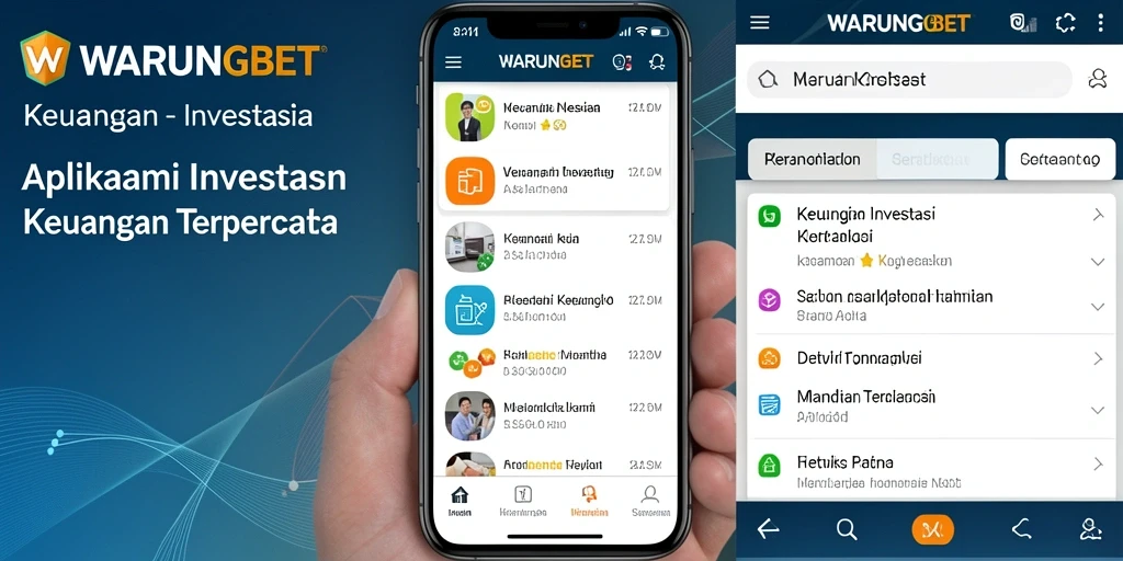 Tampilan antarmuka aplikasi Investasi WARUNGBET yang modern dan intuitif.