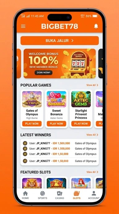 Tampilan link alternatif bigbet78
